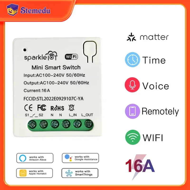 Home Automation Tutorial - 16A Matter WIFI Smart Switch Automation